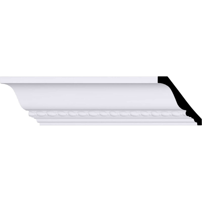 Moulure à couronne et perle Theia: H 3 3/4 po x P 3 3/8 po x P 5 po x L 94 1/2 po