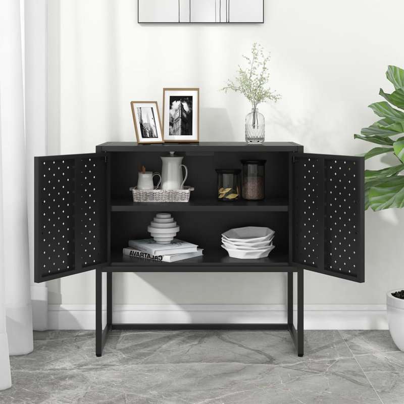 Harshil 75Cm Wide 3 Drawer Sideboard, Black