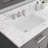 Minnetrista Bathroom Vanity with Marble Top-31600030-88070324