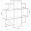  Wall Shelf with Shelf with Storage Engineered Wood Display Modern Decor-2030377288
