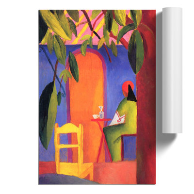 Turkish Cafe by August Macke - No Frame Painting
