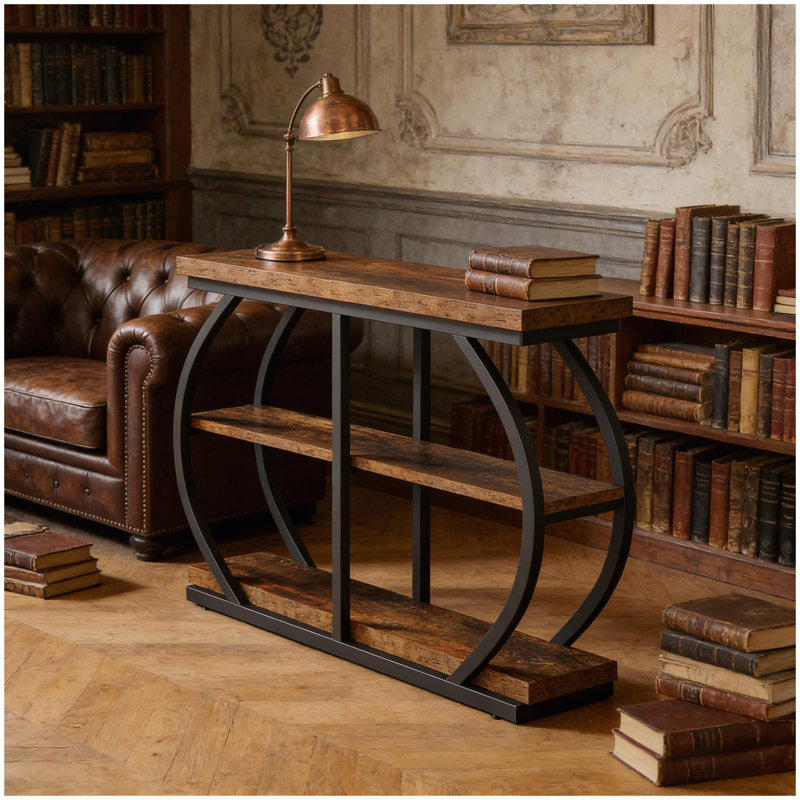 Grande table de rangement pour hall d'entrée et console