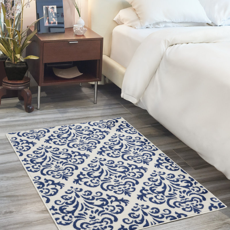 Florissant Damask Indoor Rug, Rectangle 2' x 4'