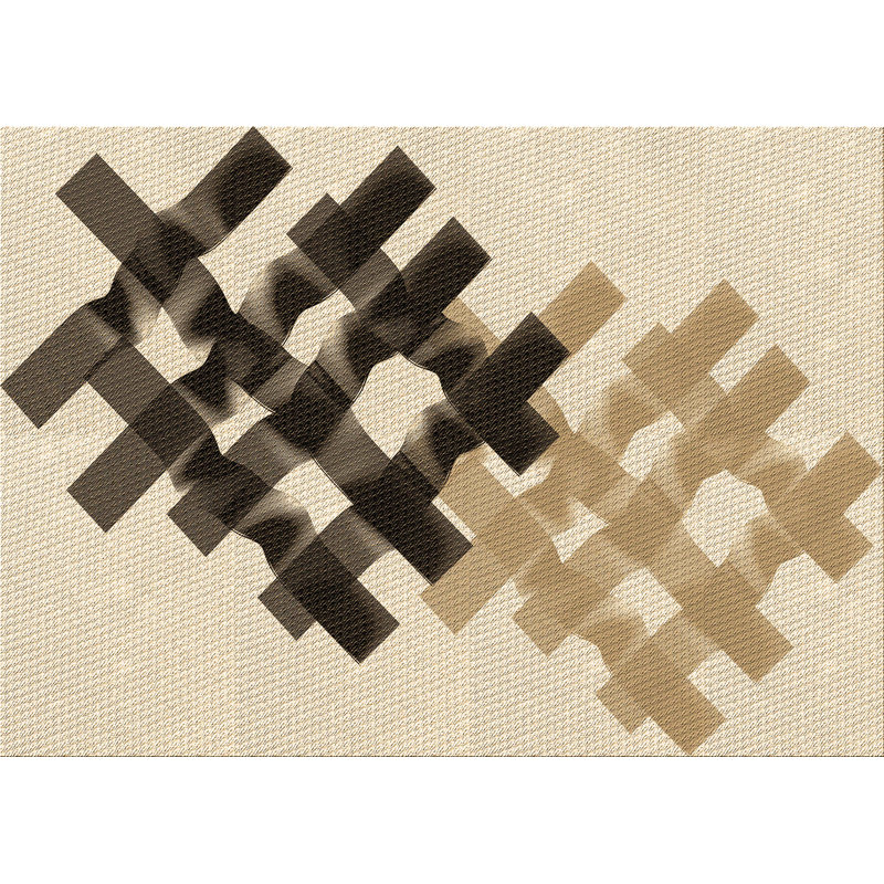 Geometric Indoor Rug, Rectangle 2' x 3'