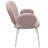 Amelia Modern Boucle Dining Chair – Upholstered Seat & Back with Armrests, White Iron Frame Accent Side Chair for Home, Kitchen, and Dining Room-1821201002-1853145435-1853129452