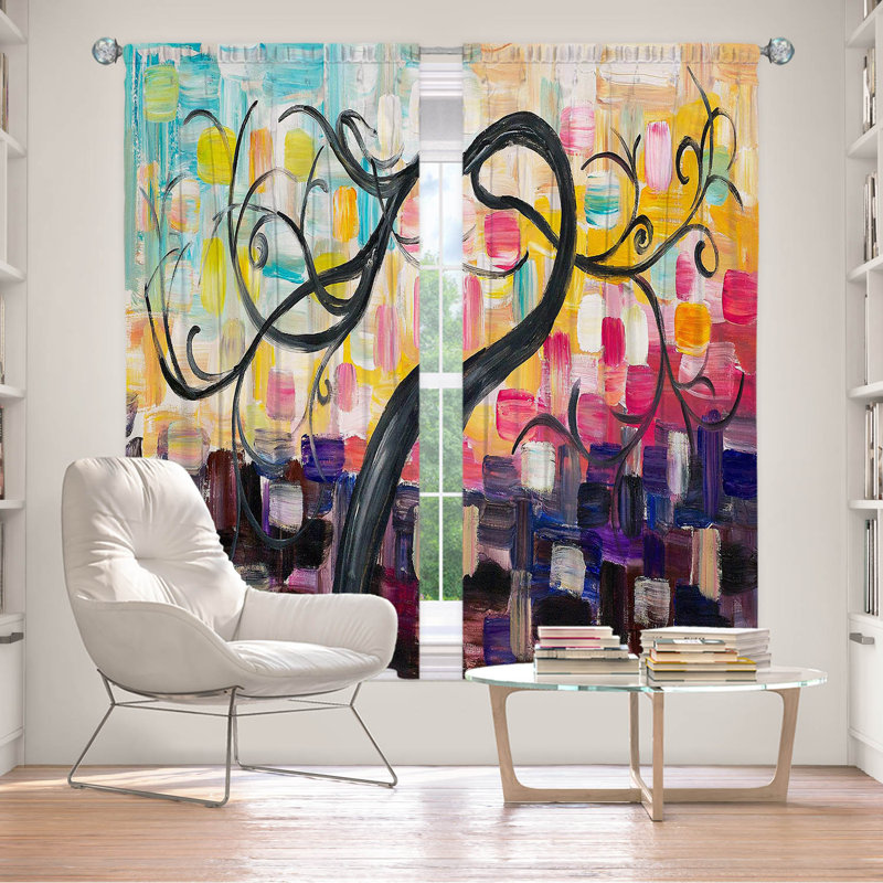 Room Darkening Curtain Pair, 40" W x 82" L