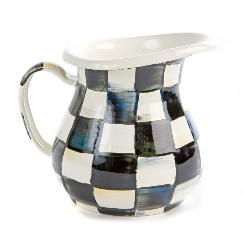Courtly Check® Creamer, Black/White