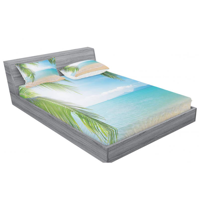 Microfiber Fitted Sheet, Queen Fitted Sheet with Pillowcase