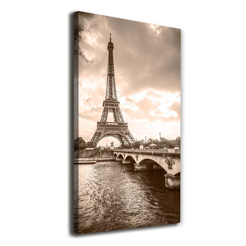 Eiffel Tower Paris - Wrapped Canvas Print