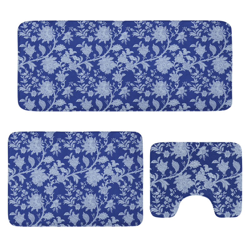 Ensemble de 3 tapis de salle de bain 