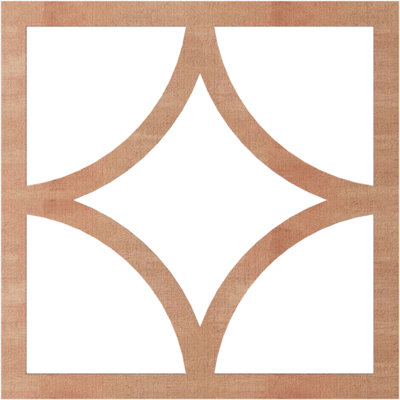 Médaillon de plafond à charpente en bois 30 po de diamètre extérieur x 19 1/4 po x P 3/8 po Statesman
