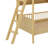 Wooden Bunk Bed In Twin Size, Comes With Three Storage Sections-1891859471