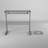 Sarisha Glass Desk with Keyboard Tray-2104835710