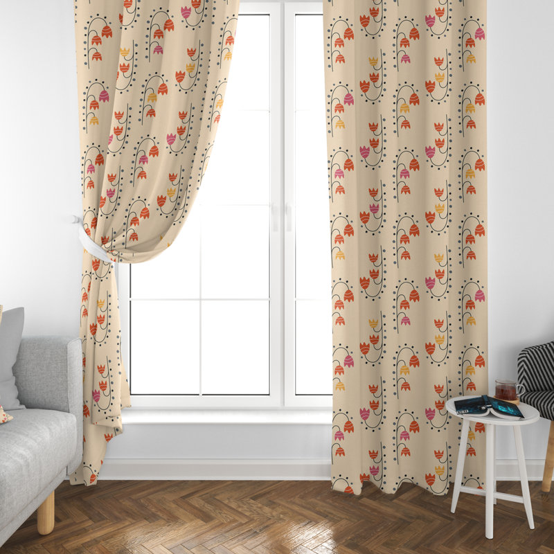Janya Room Darkening Curtain, 40" W x 82" L