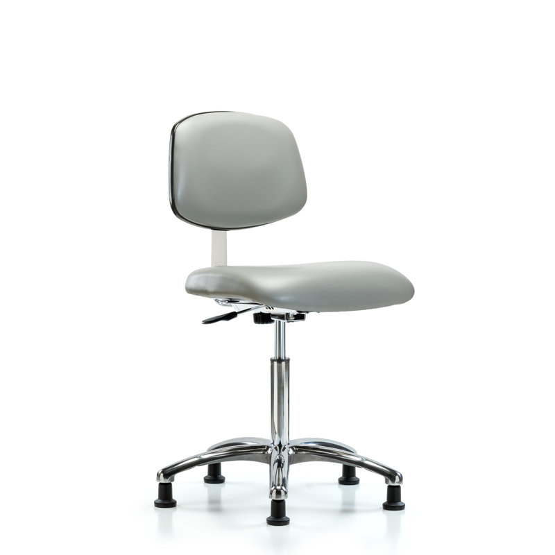 Chloe Task Chair, Dove, Glides