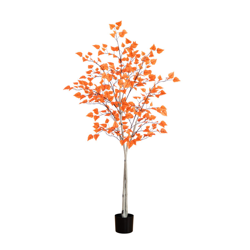 Arbre d'automne artificiel en bouleau, H 72 po x l 31 po x P 31 po