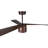Peregrine 56" Indoor/Outdoor DC Ceiling Fan with LED Light and Remote, Damp Rated, Koa Modern Ceiling Fan-1219405979