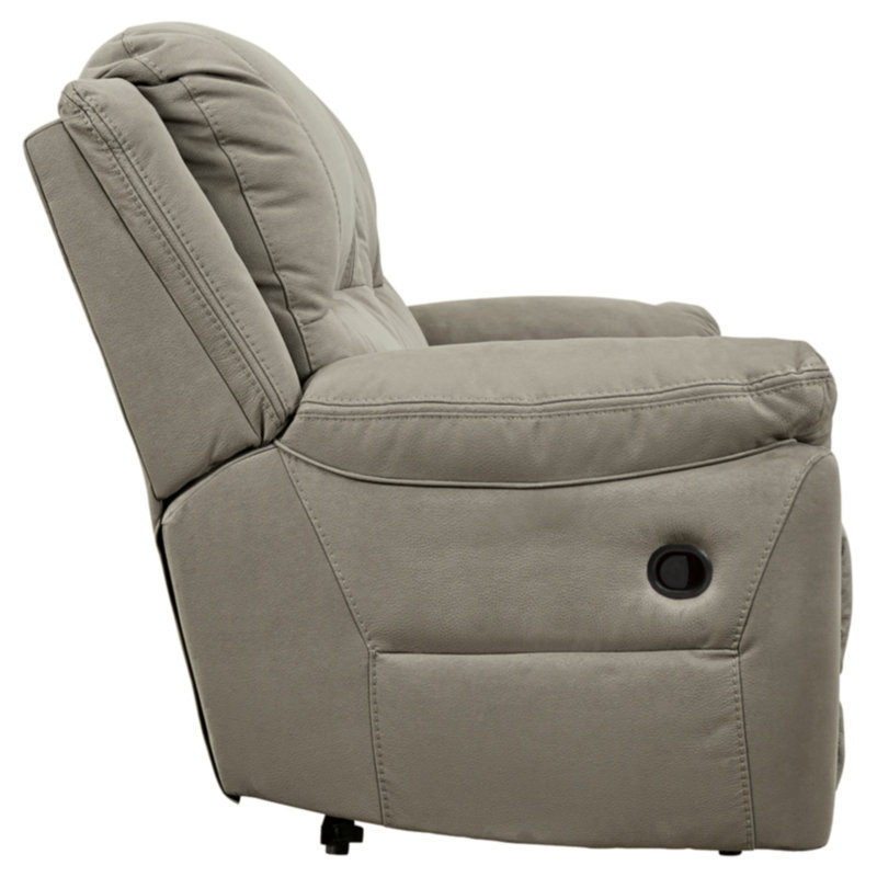 Gwenetta 93'' Faux Leather Reclining Sofa, Manual