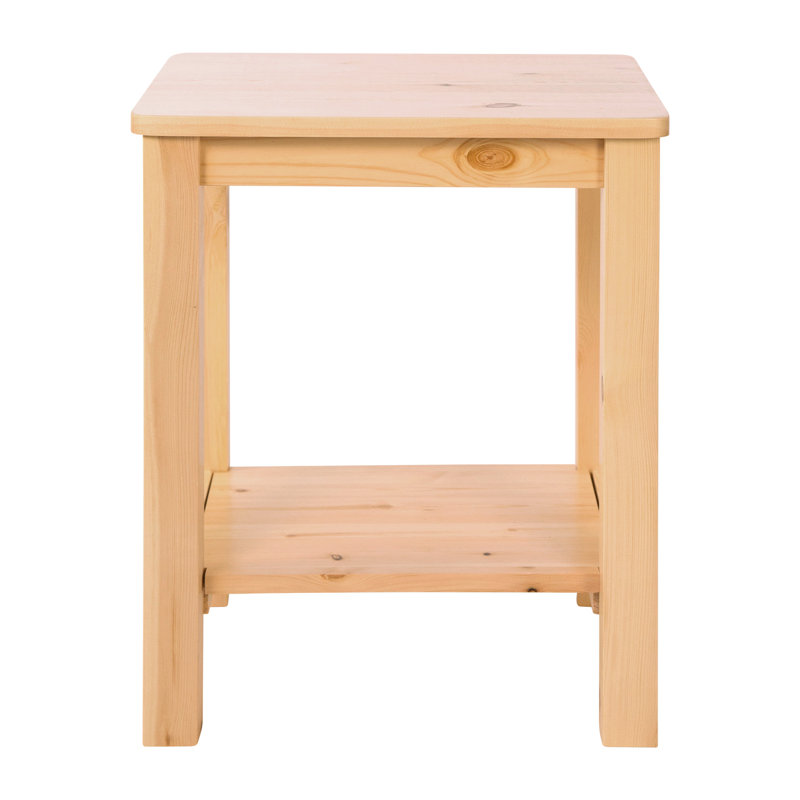 Garbrielle Solid Wood Accent Stool, Brown