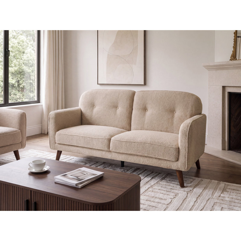 Sofa 2 Seater Asefa Boucle Beige