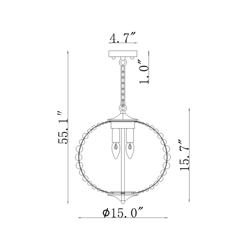 Alvis 3 - Light Globe Chandelier