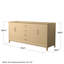 Janna 71.5" Freestanding Double Bathroom Vanity Base Only-1352861076