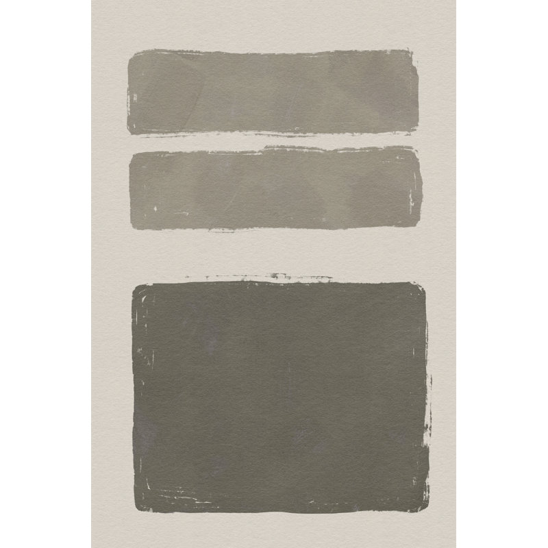 Neutral Colour Block III by Jacob Green - Wrapped Canvas Painting, 122cm H x 81cm W