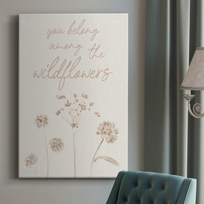 Toile tendue avec châssis Wildflowers Premium Gallery - prête à être accrochée