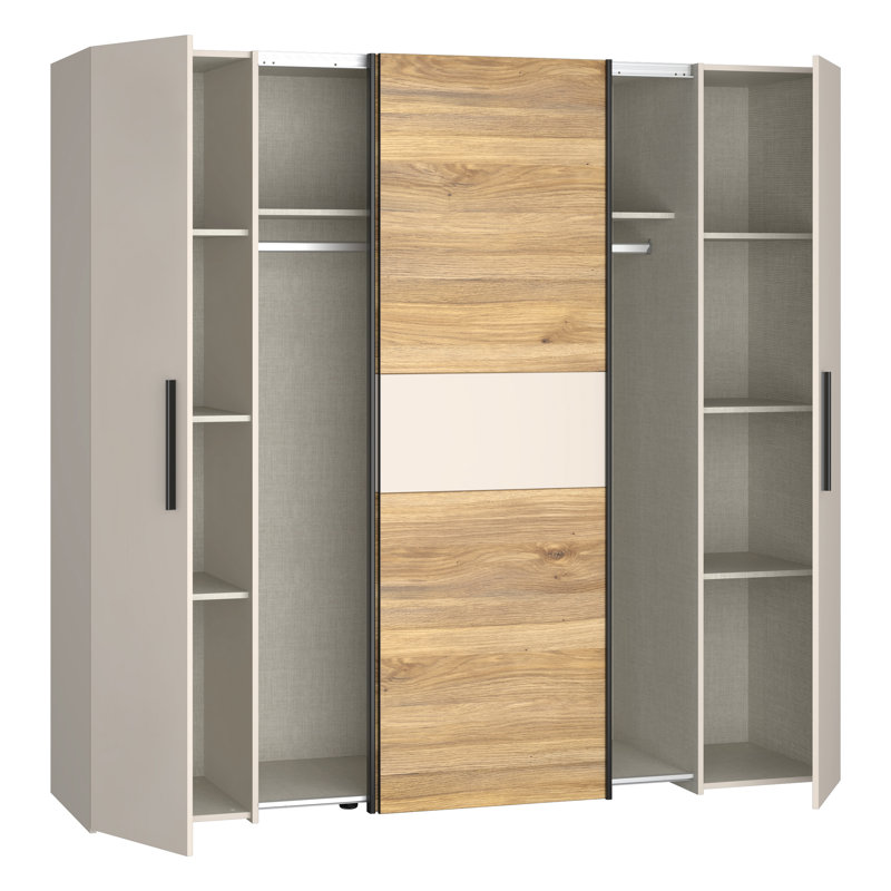 Koran 4 Door Wardrobe, Natural/Beige