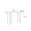 Console moderne en bois massif.-653675615