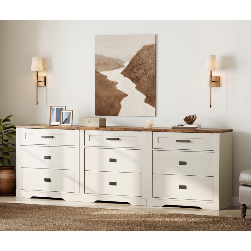 Commode 12 tiroirs pour chambre blanche, Blanc