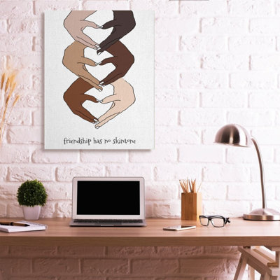 Impression d’art graphique, « Friendship Heart pose through Heart posture » par Lanie Loreth