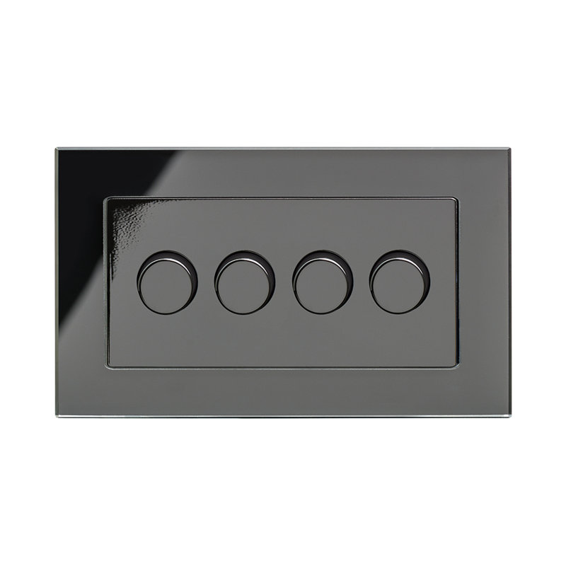 Crystal PG 4G Rotary LED Dimmer Switch 2 Way White, Black