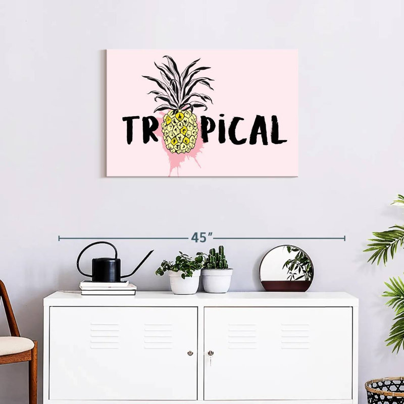 Yarlin Pineapple Typography, 20" H x 30" W