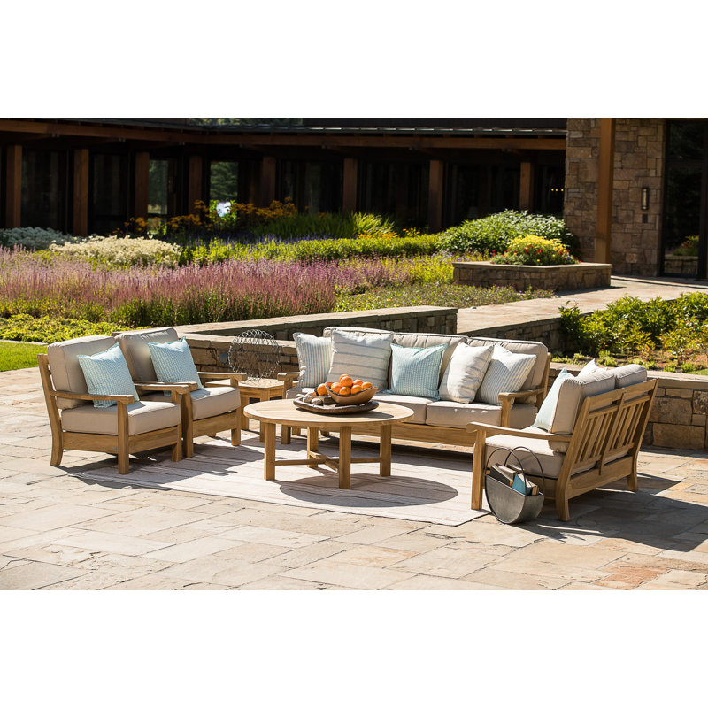 Dover Outdoor 5 - Piece Teak Conversation Set