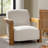 Jakira 24" W Upholstered Accent Chair with Solid Rubberwood Frame-1112170411