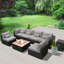 Ensemble de conversation avec coussins pour 6 personnes-105785572