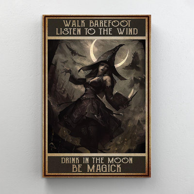 «Be Magic Witch in the Night», impression sur toile tendue