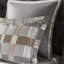 Édredon grand 8 pièces taupe avec multicolore, élégance transitionnelle, motif en damier, confort tout au long de l'année et tissus doux au design élégant et confortable