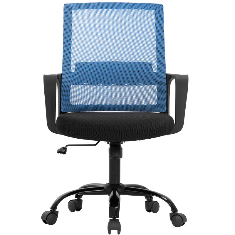 Chaise de travail en filet pour bureau personnel, Bleu