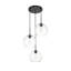 Luminaire suspendu sphérique pour îlot de cuisine à trois lumières avec accents en verre Snead-2129991284-2129991287-2130436245