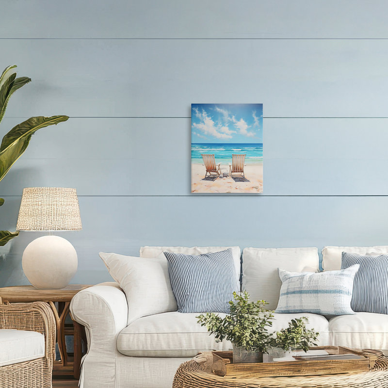 Toile Adirondack Beach Chairs View, design par LSR Design Studio, H 20 po x l 16 po