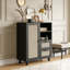 Buffet en rotin avec tablette réglable-1491774329