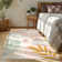 Kaldi Vibrant Spring Floral Print Machine Washable Area Rug with Non-Slip Backing for Living Room, Dining Room, Bedroom