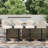 Outdoor Waterproof Textilene Swivel Bar Chair-1429071426