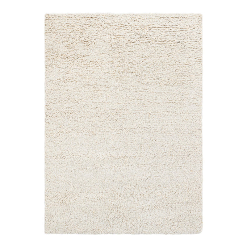 Yanaliz Hand Loomed Wool Indoor Rug, Rectangle 6'1" x 9'