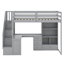 Lit mezzanine simple avec tiroirs Philippa Kids-1629674287