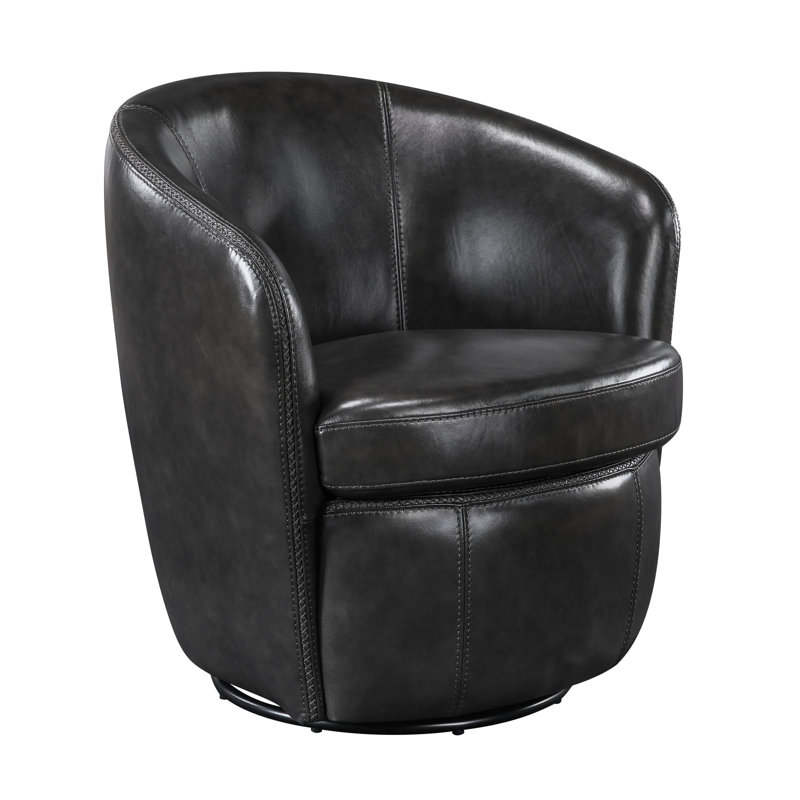 Fauteuil pivotant moderne gris Smoky Luxury