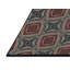 Tapis rouge/bleu tissé à la machine-366379510