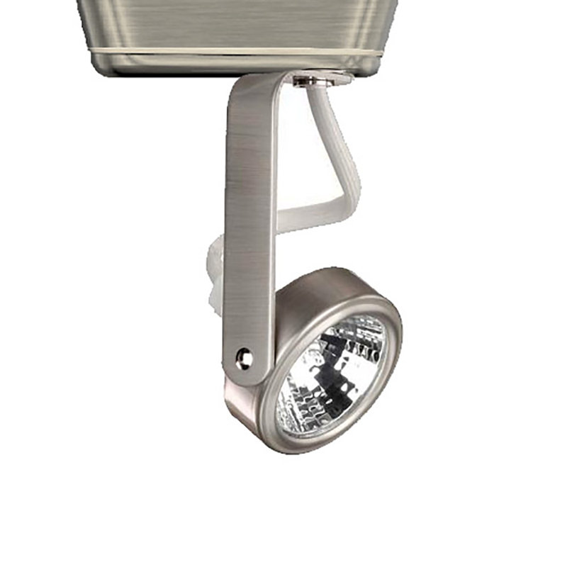 Brushed Nickel Adjustable Track Head, Halo Series, 50W MR16 Halogen Bulb